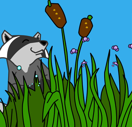 Illustration of a river