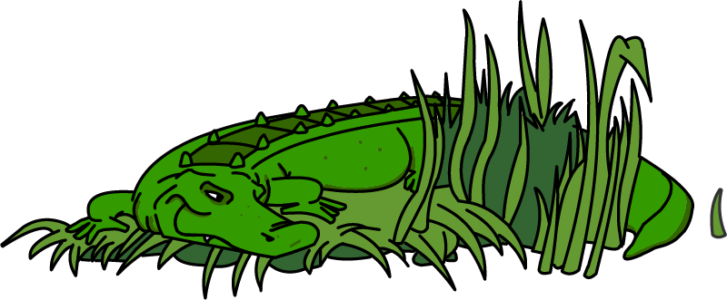 Illustration of an alligator